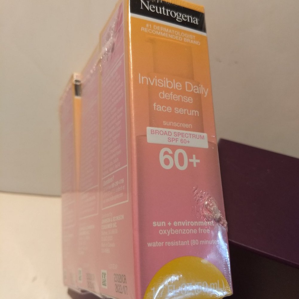 NEUTROGENA Invisible Daily Defense face serum 3-PACK 1.7 OZ EACH SPF 60+